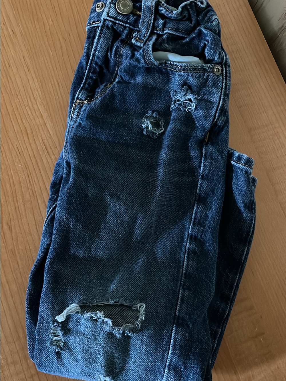Old Navy Kids Distressed Dark Blue Denim Jeans